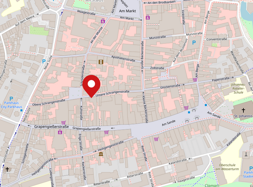 Standort Lünestrom ServiceCenter auf einer Stadtkarte